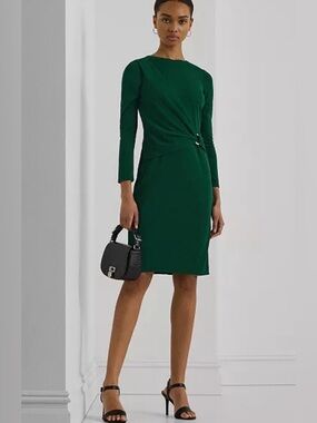 Ralph Lauren Emerald Long Sleeve Dress